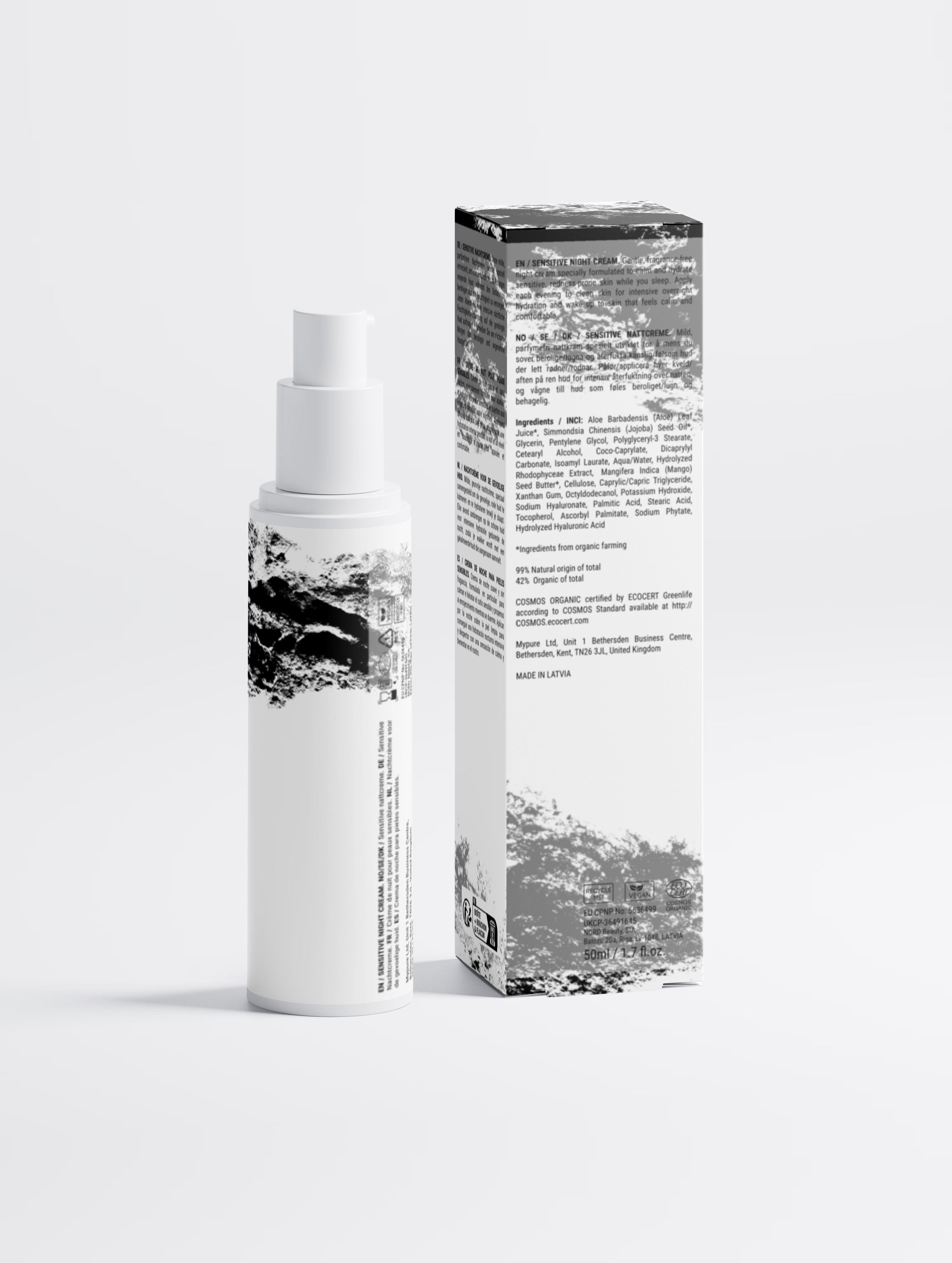 Sensitive Skin Overnight Cream, Fragrance-Free