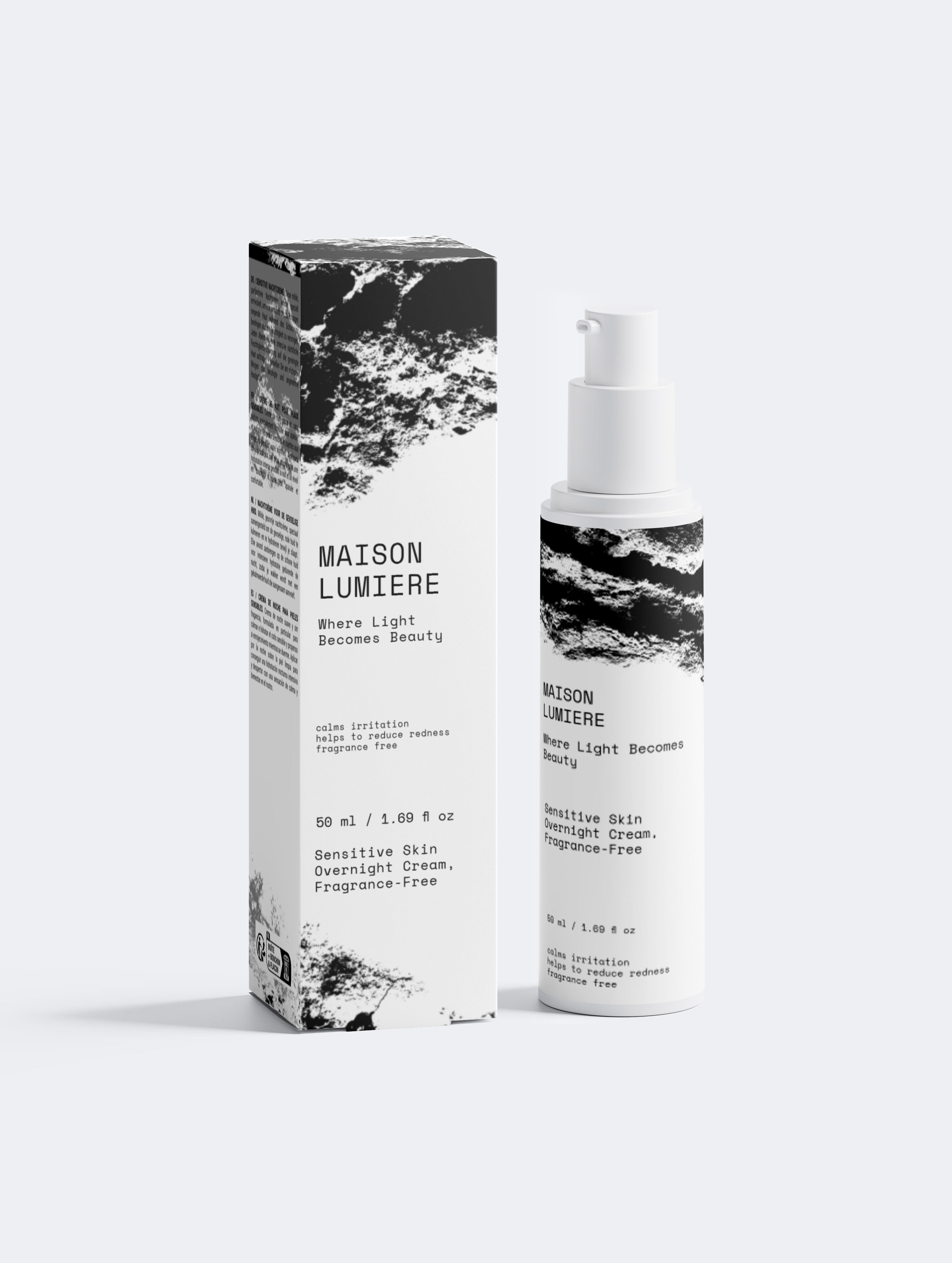 Sensitive Skin Overnight Cream, Fragrance-Free